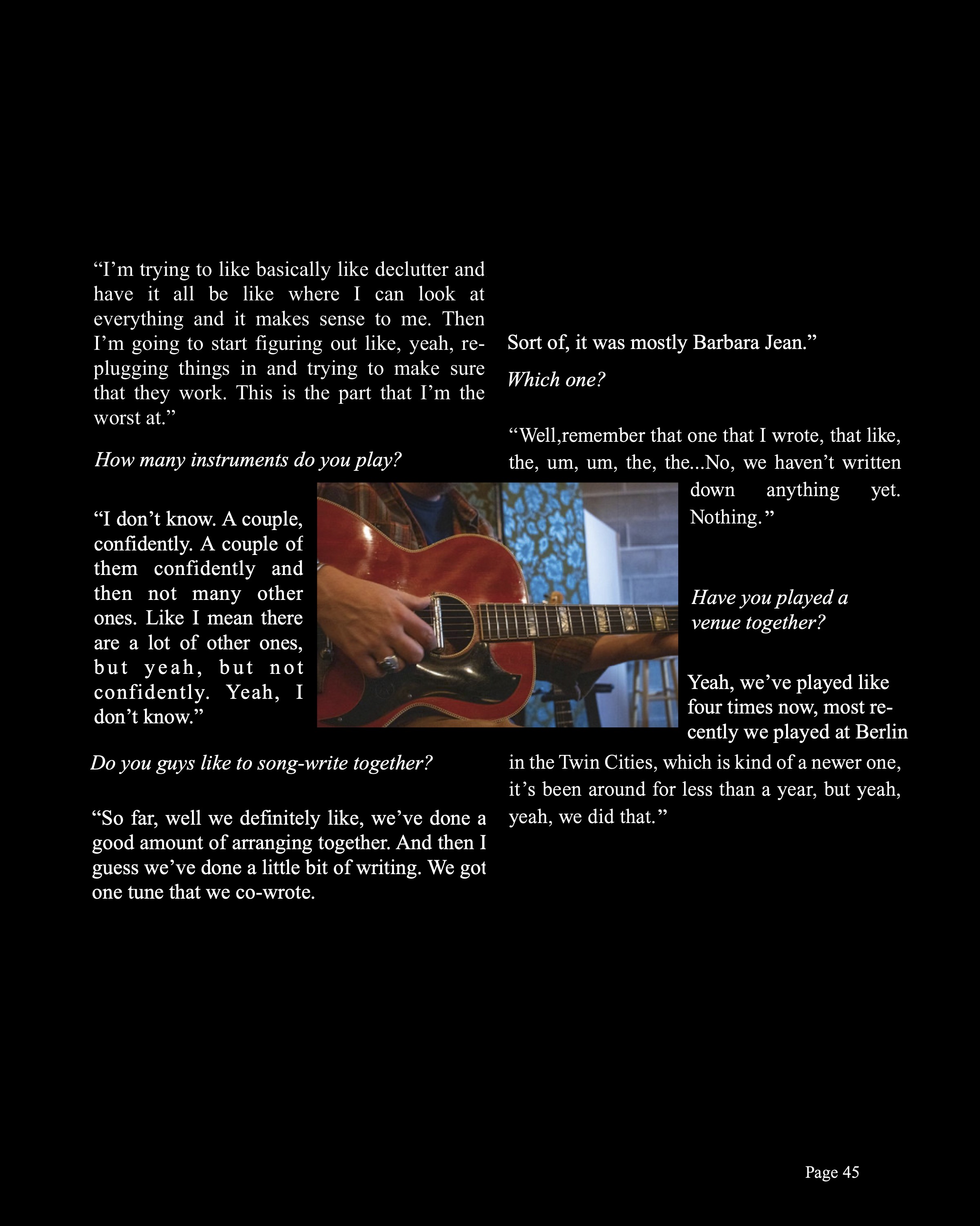A page